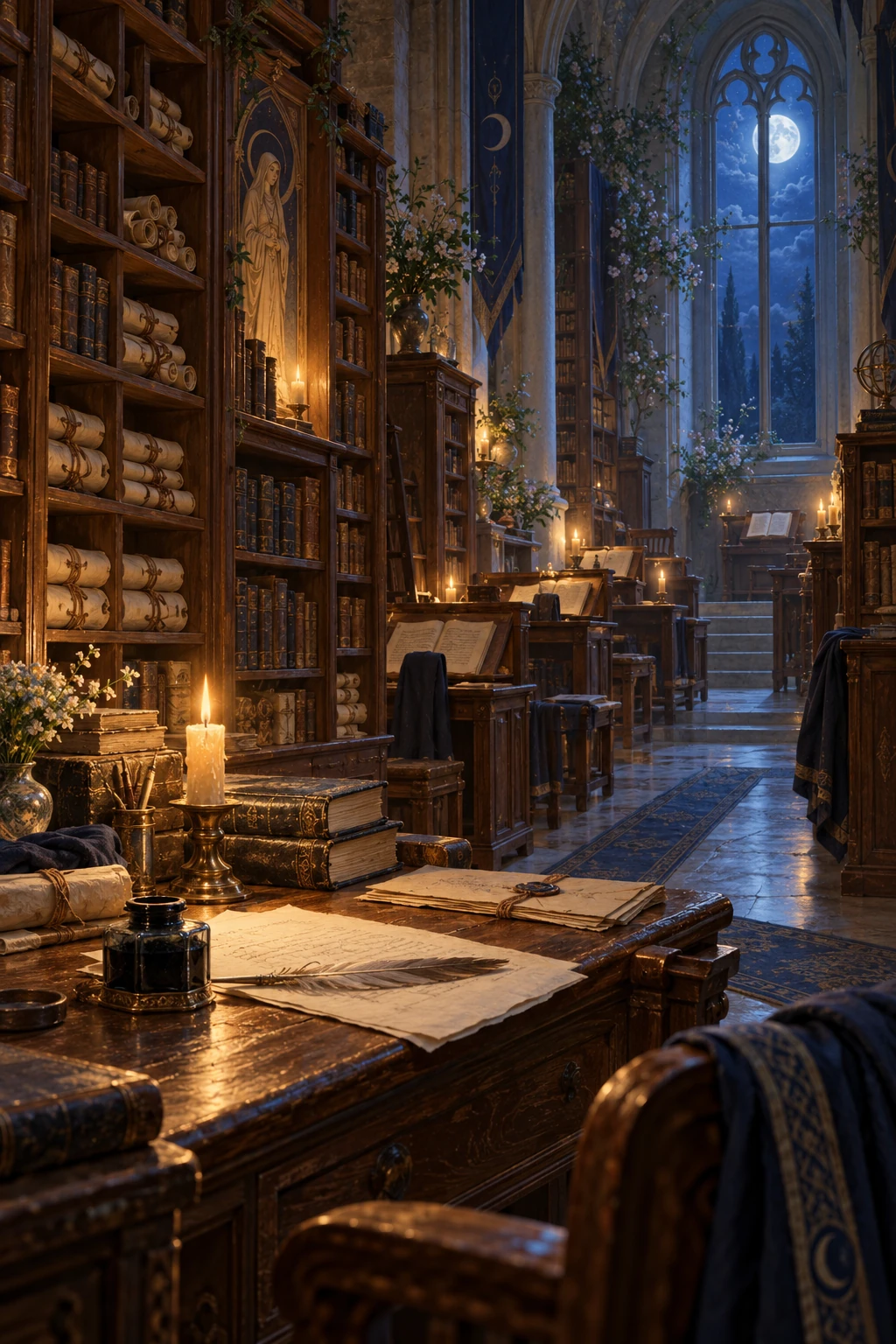 La biblioteca del tempio di Marhis a Nuova Ofcol, evocata dalla lettera di Vintar