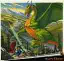 Illustrazione per Il drago verde: Un drago verde