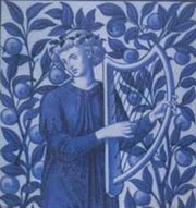 Illustrazione per Leggende e canti alla Gilda dei Bardi: Bardo con cetra