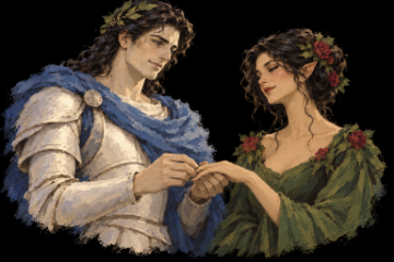 Il matrimonio di Chastil e AryHann. Interpretazione artistica per il restauro.